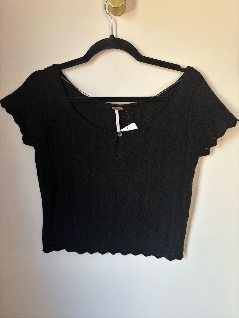 Free People cashmere crop top